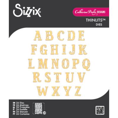 Sizzix Catherine Pooler Die Set - Folk Alphabet